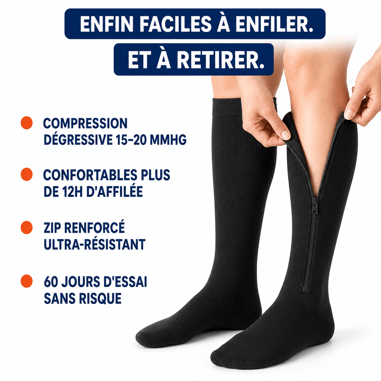 Bas de Contention Zippés Sedya®