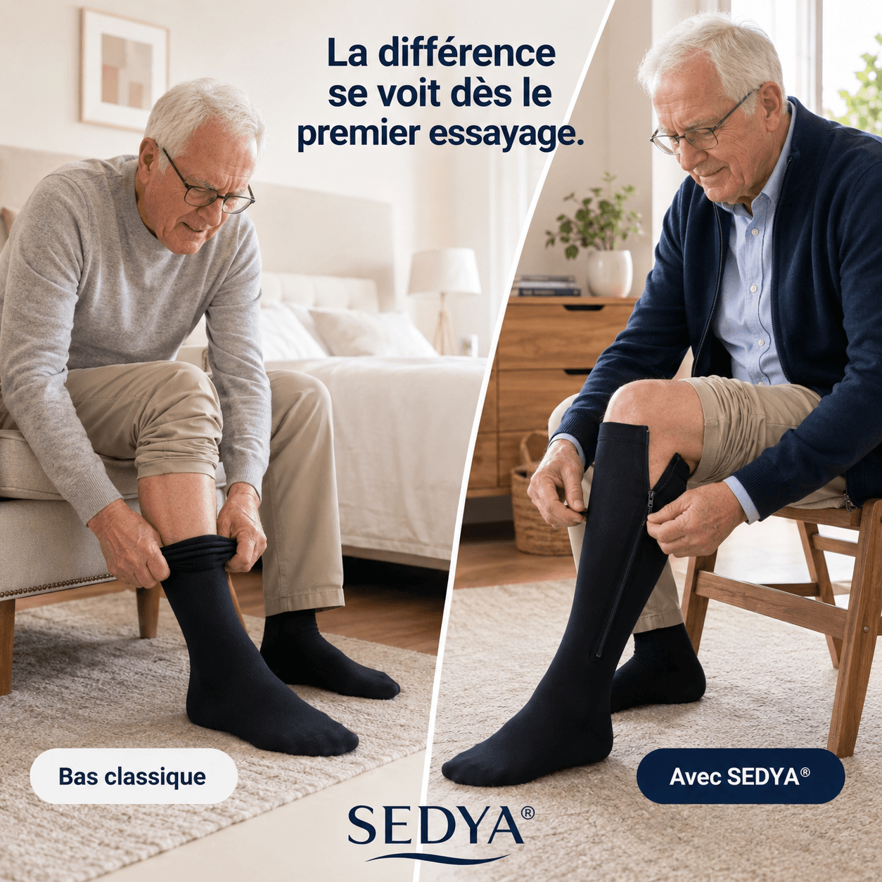 Bas de Contention Zippés Sedya®